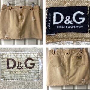 D&G Distressed Mini Skirt. Large Size US 32/ Euro size 46. Great condition